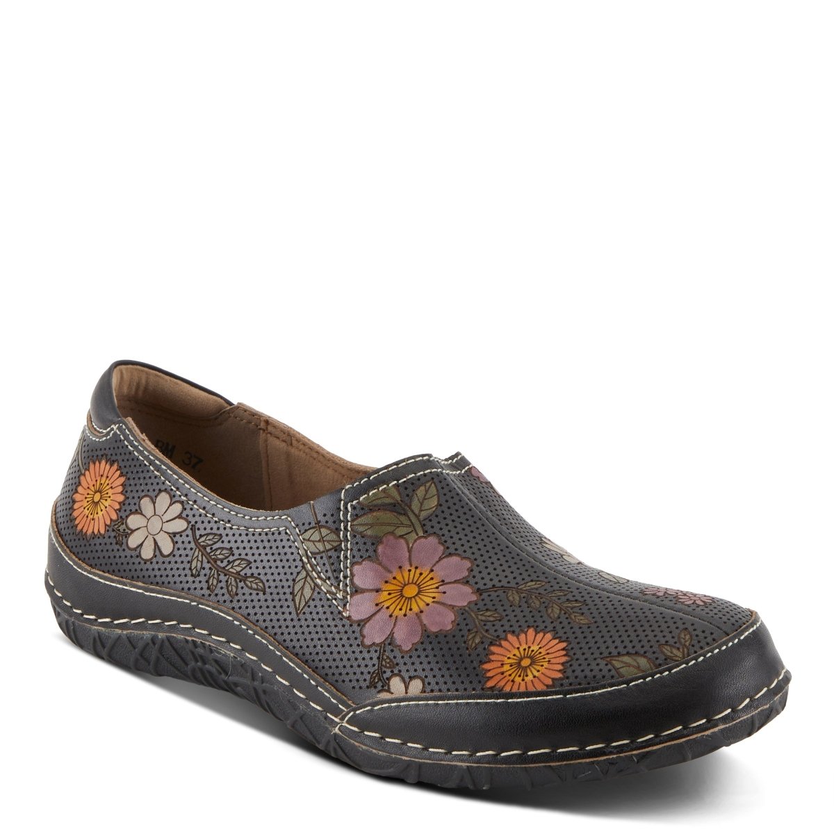 Spring Step Shoes L'artiste Libora Delite Women's Hand Painted Floral Design Shoes Moccasins Casual Shoes by Spring Step Shoes – Don't Panic Shoes