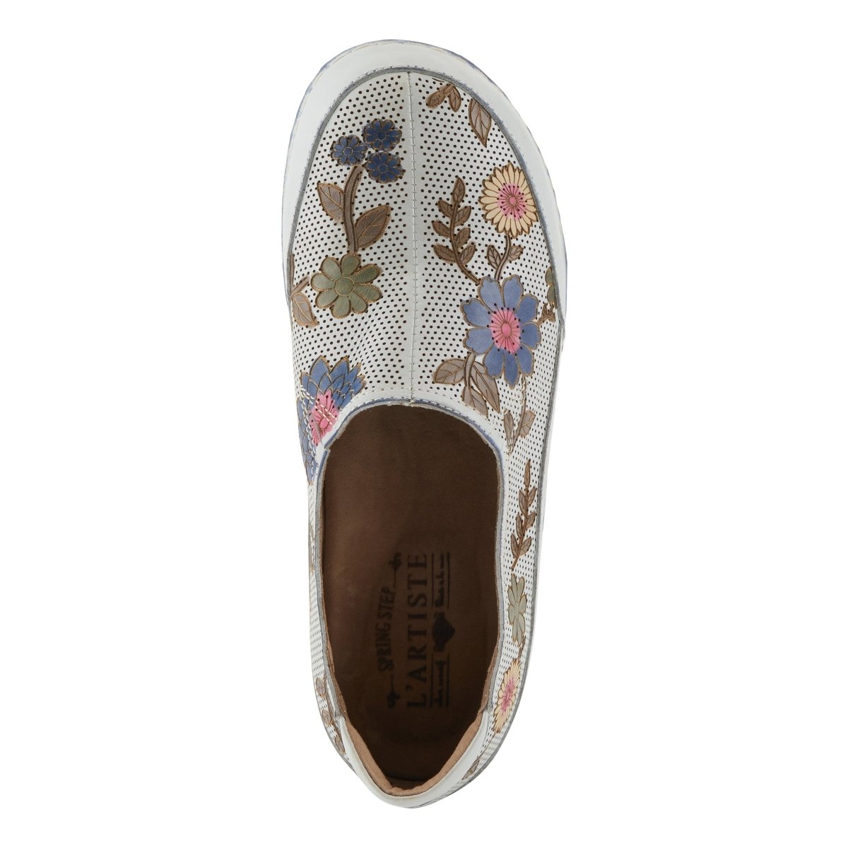 Spring Step Shoes L'artiste Libora Delite Women's Hand Painted Floral Design Shoes Moccasins Casual Shoes by Spring Step Shoes – Don't Panic Shoes