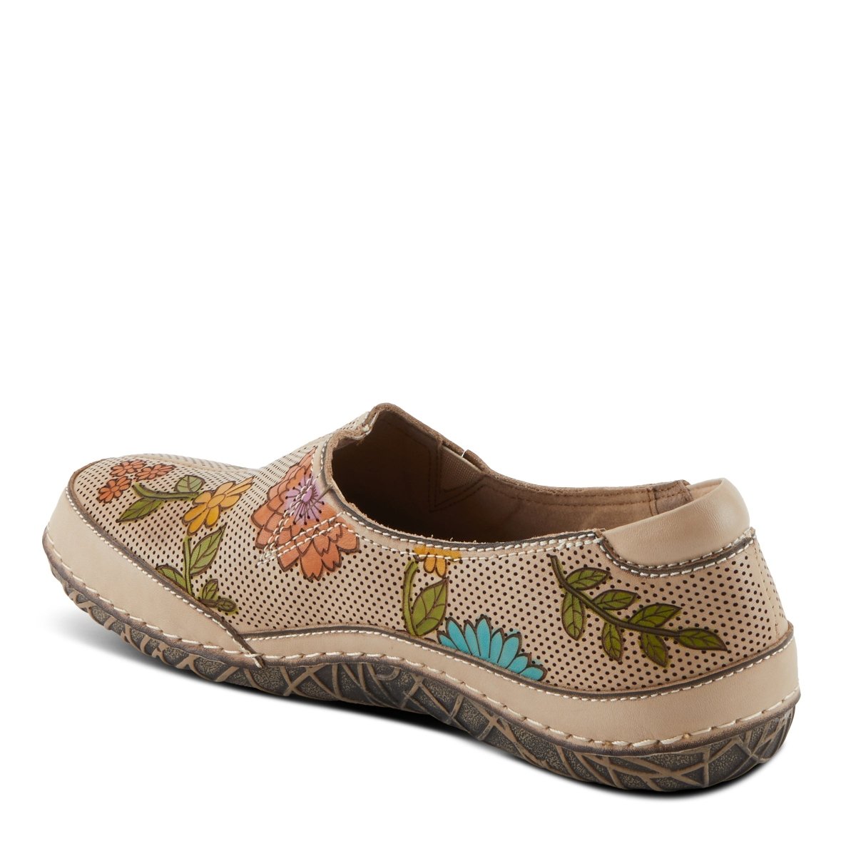Spring Step Shoes L'artiste Libora Delite Women's Hand Painted Floral Design Shoes Moccasins Casual Shoes by Spring Step Shoes – Don't Panic Shoes