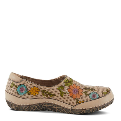 Spring Step Shoes L'artiste Libora Delite Women's Hand Painted Floral Design Shoes Moccasins Casual Shoes by Spring Step Shoes – Don't Panic Shoes