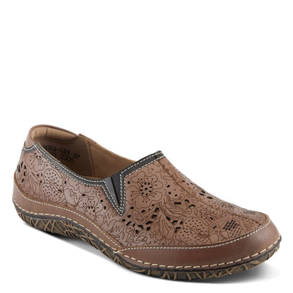 Spring Step Shoes L'artiste Libora Women's Hand Painted Leather Loafers Slip - On Shoe by Spring Step Shoes – Don't Panic Shoes