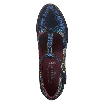 Spring Step Shoes L'artiste Mazie Women's Floral Metallic Leather Shoes Pump by Spring Step Shoes – Don't Panic Shoes
