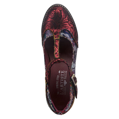 Spring Step Shoes L'artiste Mazie Women's Floral T Bar Shoes Shoes by Spring Step Shoes – Don't Panic Shoes