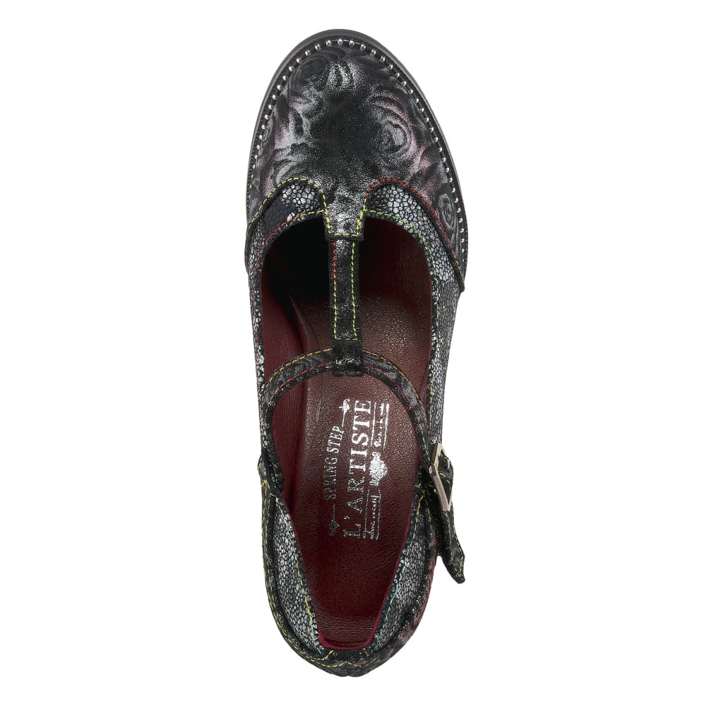 Spring Step Shoes L'artiste Mazie Women's Floral T Bar Shoes Shoes by Spring Step Shoes – Don't Panic Shoes