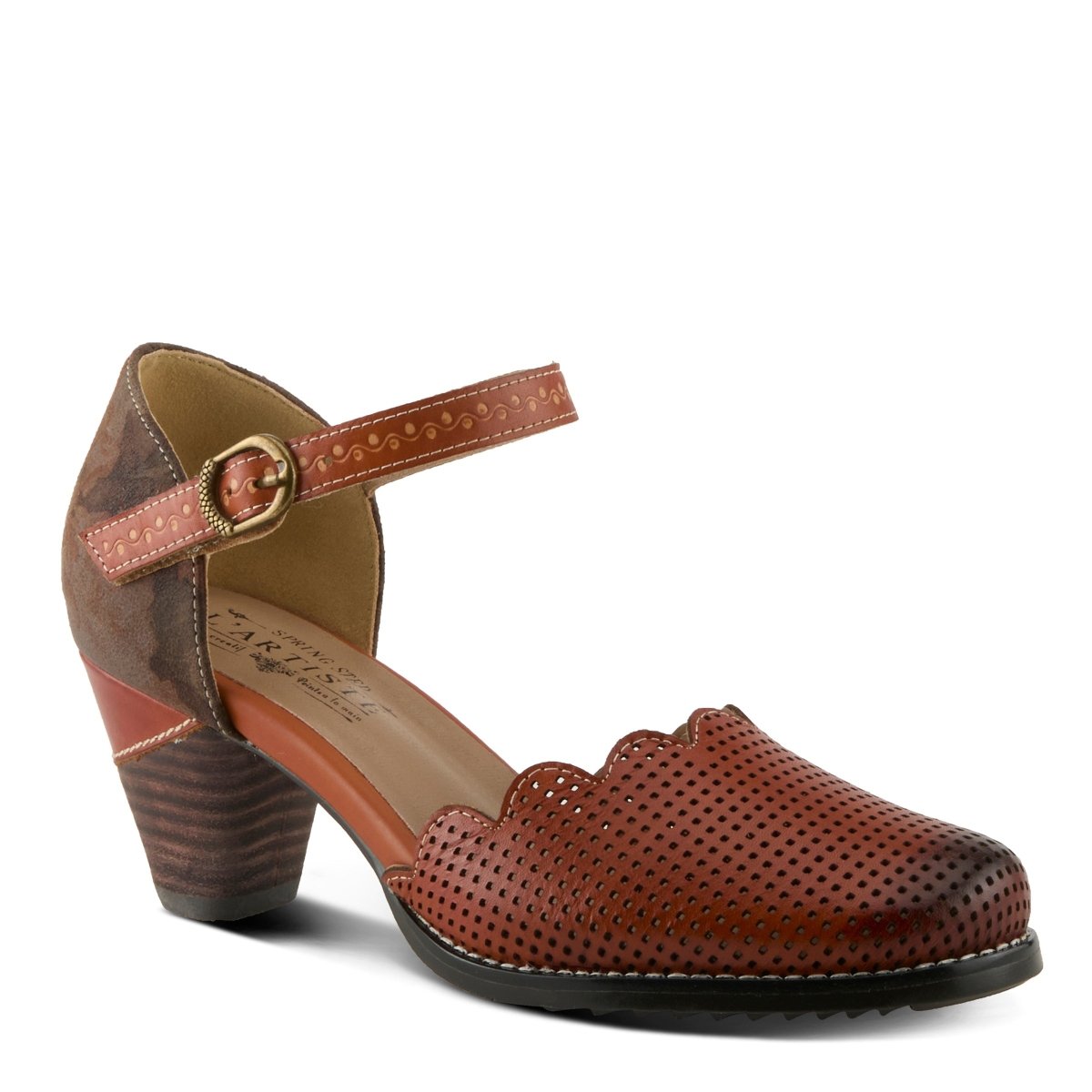 Spring Step Shoes L'artiste Parchelle Women's Hand Painted Leather Shoes Mary Jane Shoe by Spring Step Shoes – Don't Panic Shoes