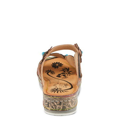 Spring Step Shoes L'artiste Pillow Soft Sandals Women's Hand Painted Leather Slides Casual Sandals by Spring Step Shoes – Don't Panic Shoes