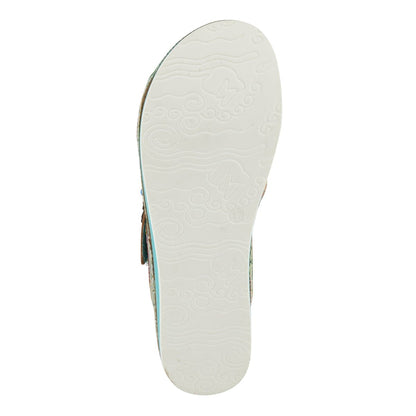 Spring Step Shoes L'artiste Pillow Soft Sandals Women's Hand Painted Leather Slides Casual Sandals by Spring Step Shoes – Don't Panic Shoes