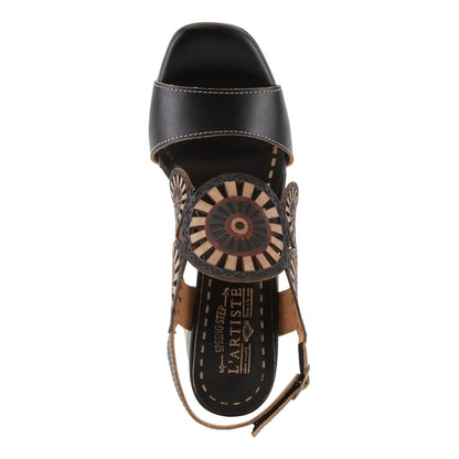 Spring Step ShoeS L'artiste Pinwheel Women’s Leather Sandals Pumps & Heels Casual Sandals by Spring Step Shoes – Don't Panic Shoes