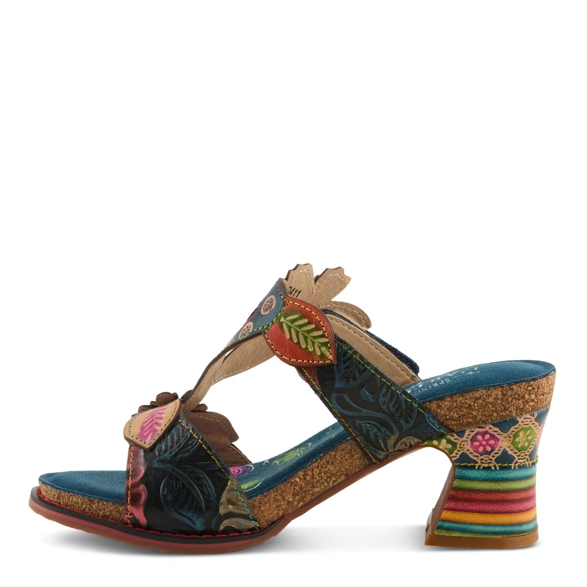 Spring Step Shoes L'artiste Rossie Heeled Sandals Women's Leather Multicolor Heeled Sandals by Spring Step Shoes – Don't Panic Shoes