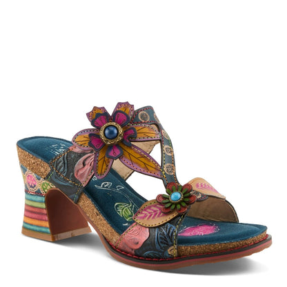 Spring Step Shoes L'artiste Rossie Heeled Sandals Women's Leather Multicolor Heeled Sandals by Spring Step Shoes – Don't Panic Shoes
