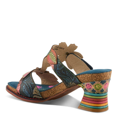 Spring Step Shoes L'artiste Rossie Heeled Sandals Women's Leather Multicolor Heeled Sandals by Spring Step Shoes – Don't Panic Shoes
