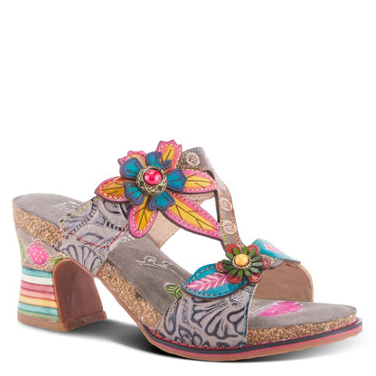 Spring Step Shoes L'artiste Rossie Heeled Sandals Women's Leather Multicolor Heeled Sandals by Spring Step Shoes – Don't Panic Shoes