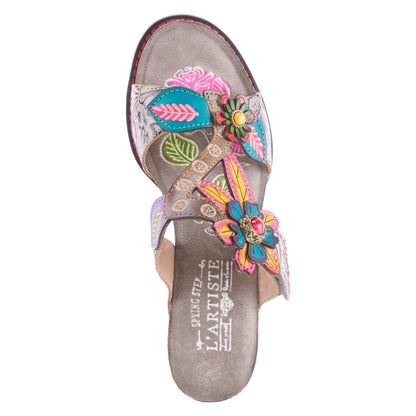 Spring Step Shoes L'artiste Rossie Heeled Sandals Women's Leather Multicolor Heeled Sandals by Spring Step Shoes – Don't Panic Shoes