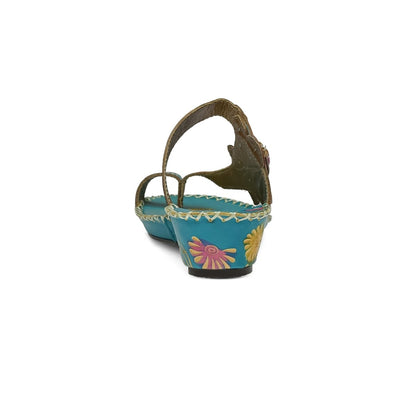 Spring Step ShoeS L'artiste Santorini Slide Sandal Women’s Hand Painted Leather Slide Sandals by Spring Step Shoes – Don't Panic Shoes