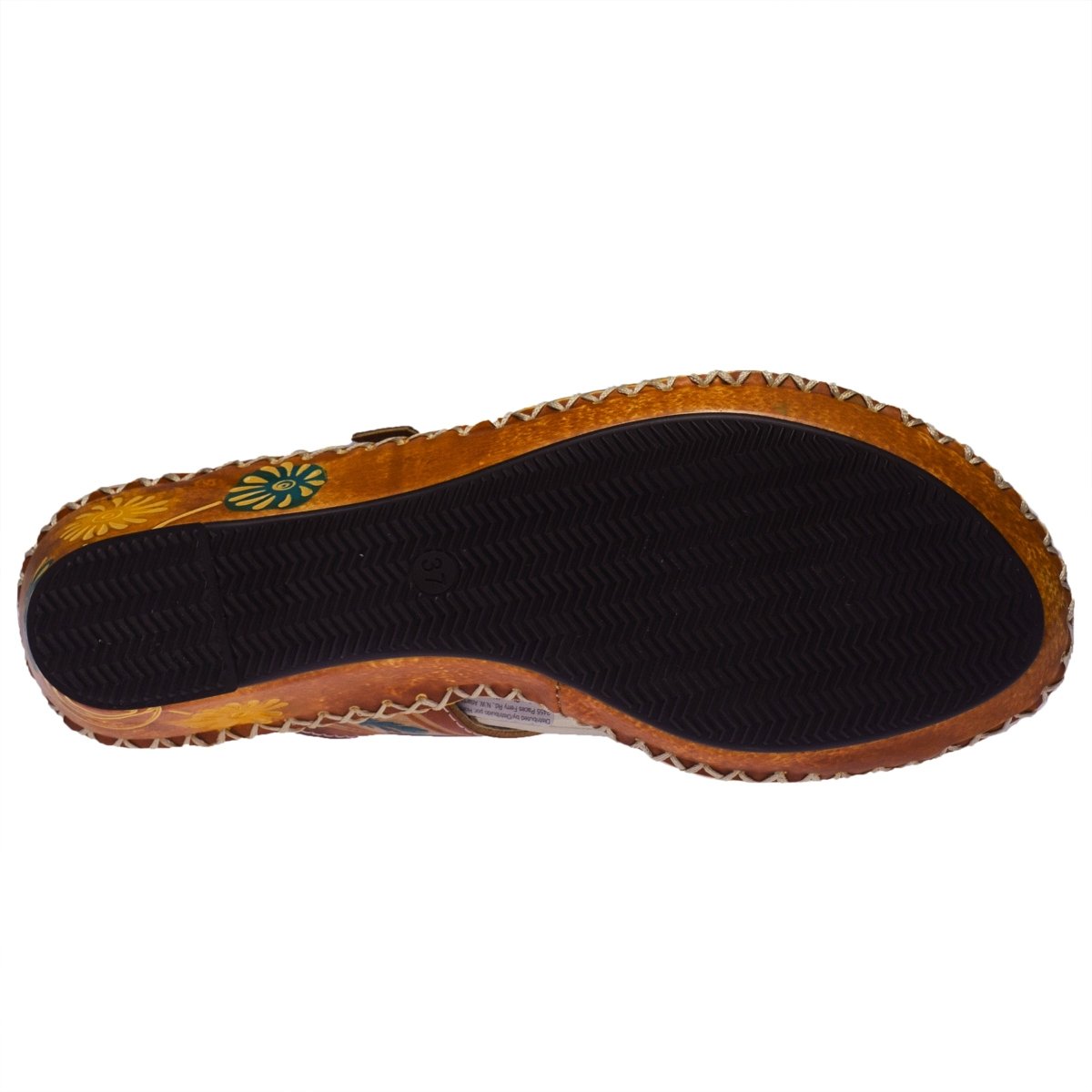 Spring Step ShoeS L'artiste Santorini Slide Sandal Women’s Hand Painted Leather Slide Sandals by Spring Step Shoes – Don't Panic Shoes