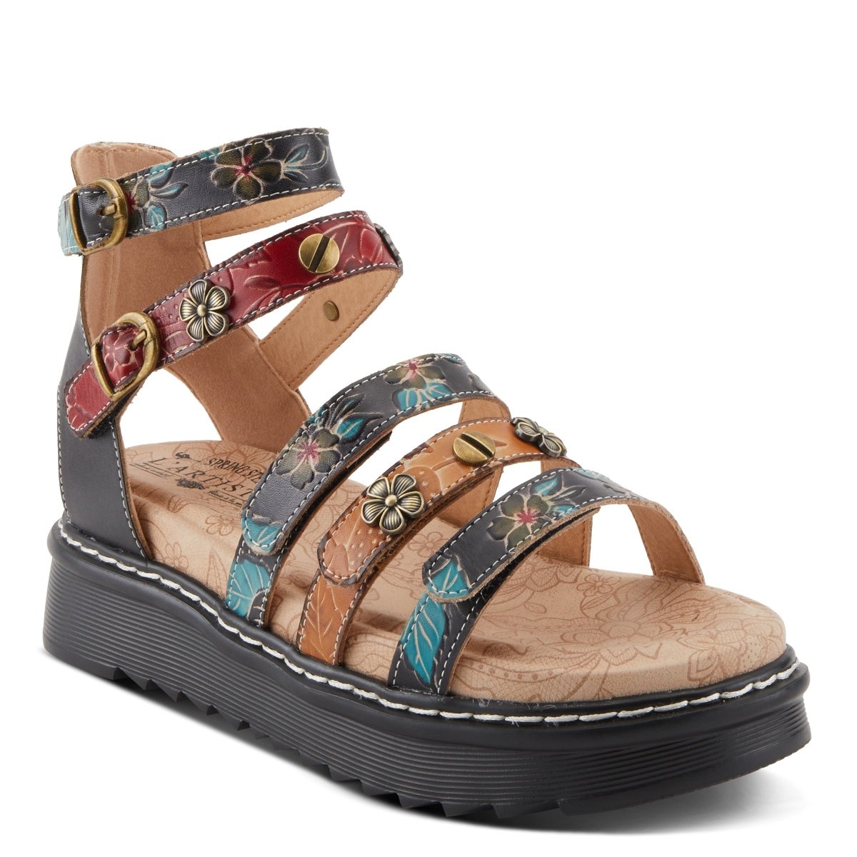 Spring Step Shoes L'artiste Selyse Sandals Strappy Casual Sandals by Spring Step Shoes – Don't Panic Shoes