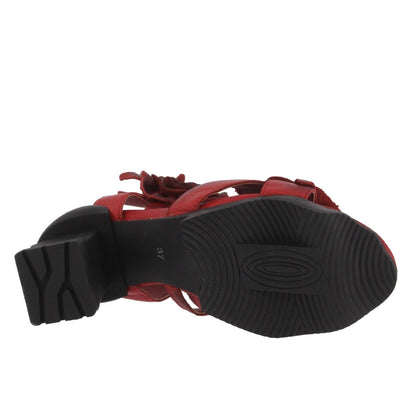 Spring Step ShoeS L'artiste Shelly Ankle Strap Sandal Women’s Hand Painted Leather Ankle Strap Sandal by Spring Step Shoes – Don't Panic Shoes