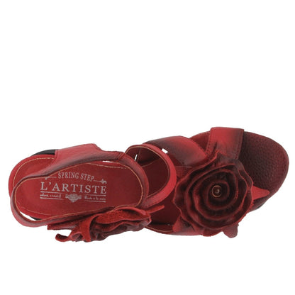 Spring Step ShoeS L'artiste Shelly Ankle Strap Sandal Women’s Hand Painted Leather Ankle Strap Sandal by Spring Step Shoes – Don't Panic Shoes