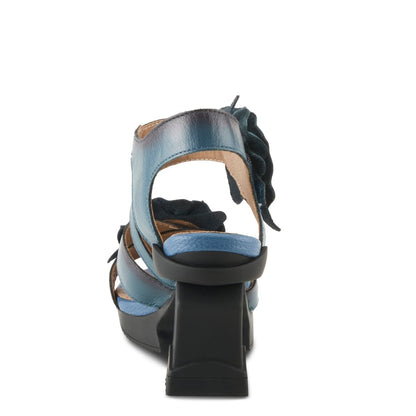 Spring Step ShoeS L'artiste Shelly Ankle Strap Sandal Women’s Hand Painted Leather Ankle Strap Sandal by Spring Step Shoes – Don't Panic Shoes