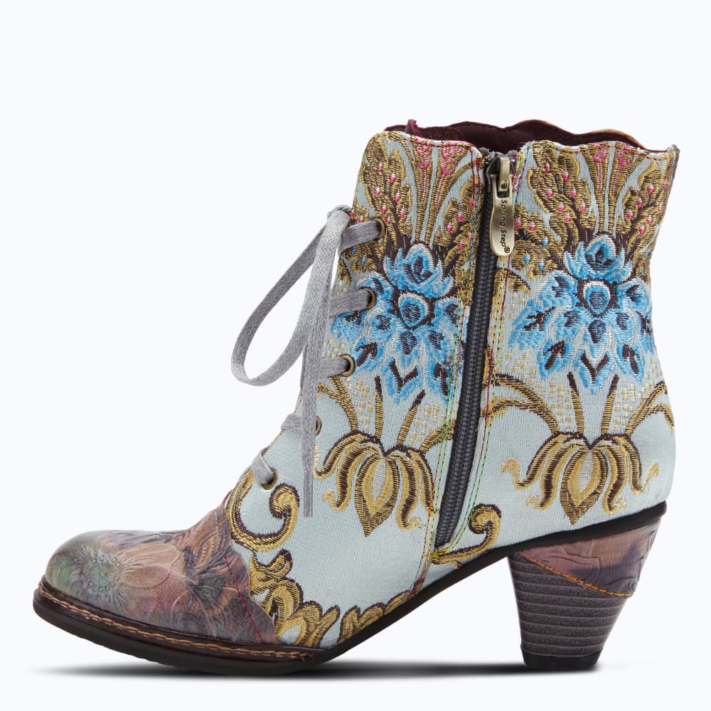 Spring Step Shoes L'artiste Siren Women's Embroidered Multicolor Boots Shoes by Spring Step Shoes – Don't Panic Shoes