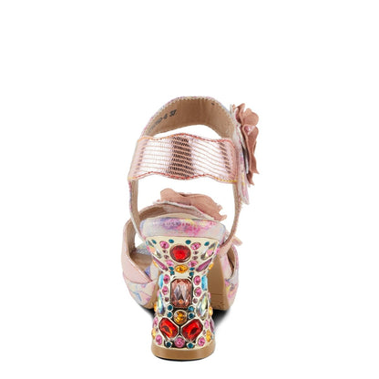 Spring Step Shoes L'artiste Smashing Women's Floral Multicolor Sandals Pumps & Heels Dress Sandals by Spring Step Shoes – Don't Panic Shoes
