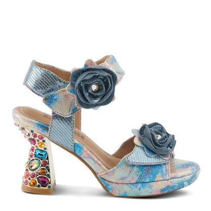 Spring Step Shoes L'artiste Smashing Women's Floral Multicolor Sandals Pumps & Heels Dress Sandals by Spring Step Shoes – Don't Panic Shoes
