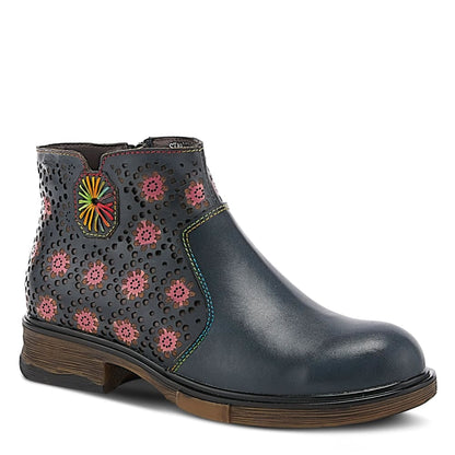 Spring Step Shoes L'artiste Starisborn Leather Floral Boots Shoes by Spring Step Shoes – Don't Panic Shoes