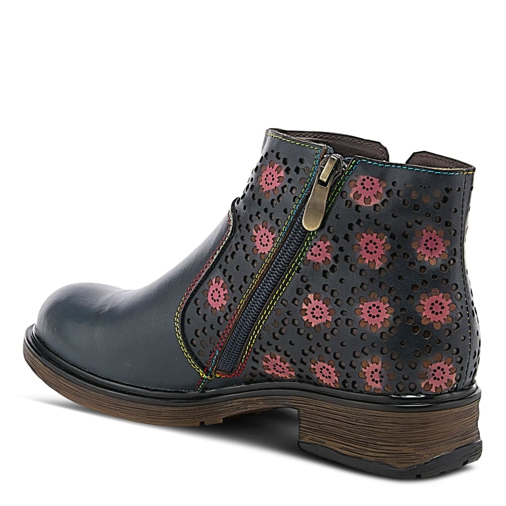Spring Step Shoes L'artiste Starisborn Leather Floral Boots Shoes by Spring Step Shoes – Don't Panic Shoes