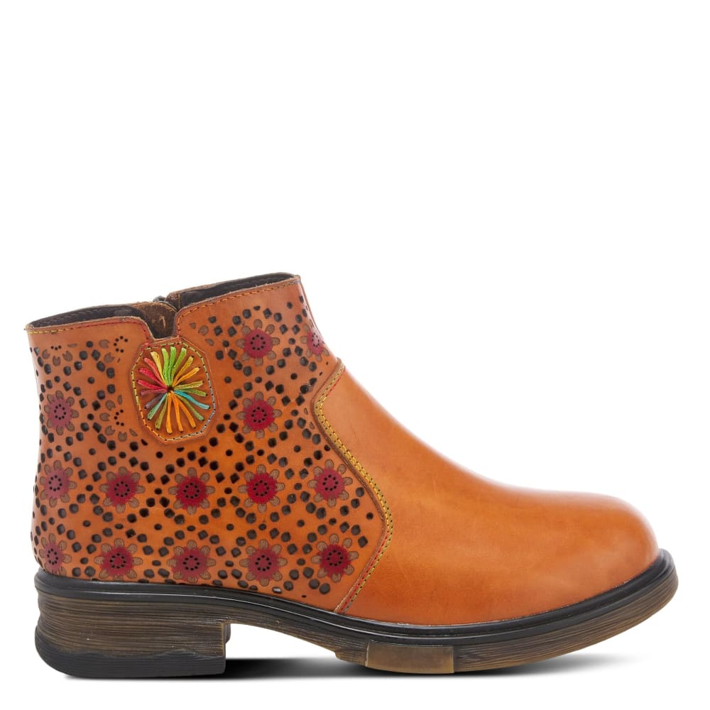 Spring Step Shoes L'artiste Starisborn Leather Floral Boots Shoes by Spring Step Shoes – Don't Panic Shoes