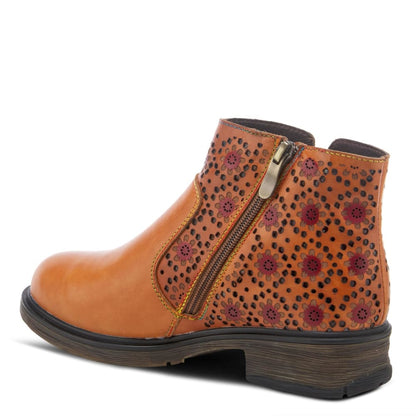 Spring Step Shoes L'artiste Starisborn Leather Floral Boots Shoes by Spring Step Shoes – Don't Panic Shoes