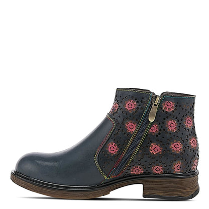 Spring Step Shoes L'artiste Starisborn Leather Floral Boots Shoes by Spring Step Shoes – Don't Panic Shoes