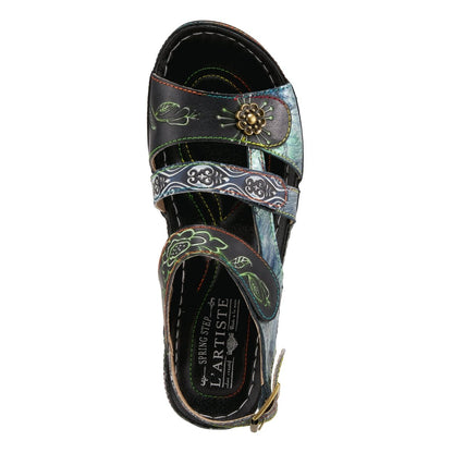 Spring Step Shoes L'artiste Sumacah Sandal Women's Hand Painted Leather Sandals by Spring Step Shoes – Don't Panic Shoes