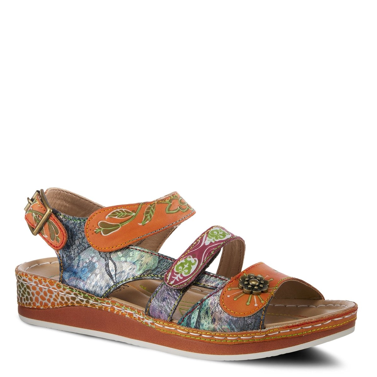 Spring Step Shoes L'artiste Sumacah Sandal Women's Hand Painted Leather Sandals by Spring Step Shoes – Don't Panic Shoes