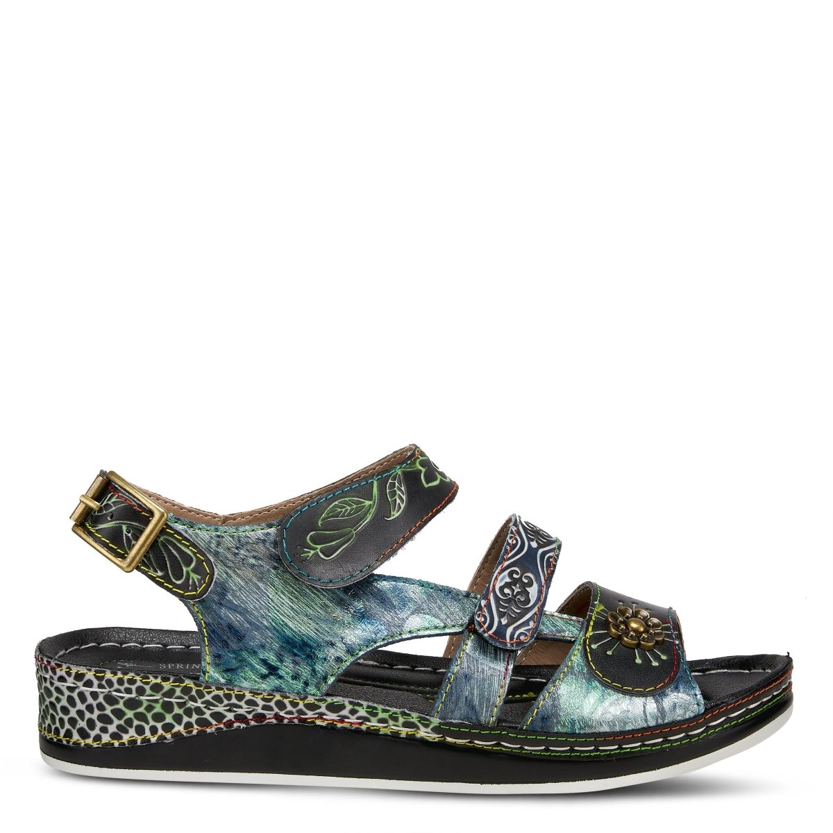 Spring Step Shoes L'artiste Sumacah Sandal Women's Hand Painted Leather Sandals by Spring Step Shoes – Don't Panic Shoes