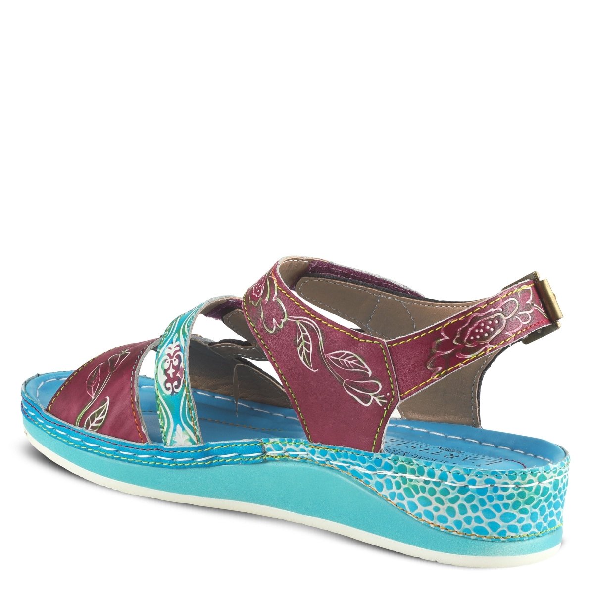 Spring Step Shoes L'artiste Sumacah Sandal Women's Hand Painted Leather Sandals by Spring Step Shoes – Don't Panic Shoes