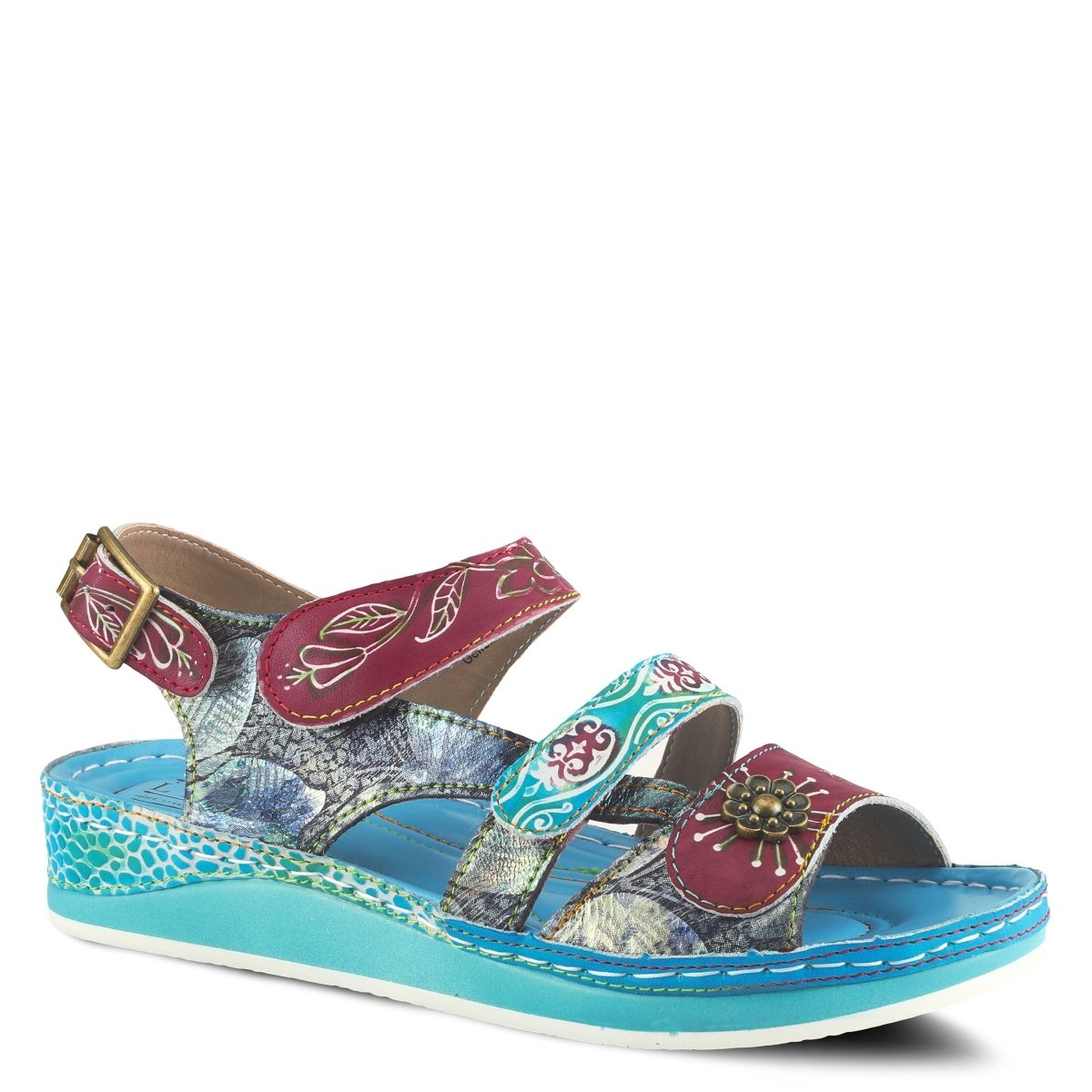 Spring Step Shoes L'artiste Sumacah Sandal Women's Hand Painted Leather Sandals by Spring Step Shoes – Don't Panic Shoes