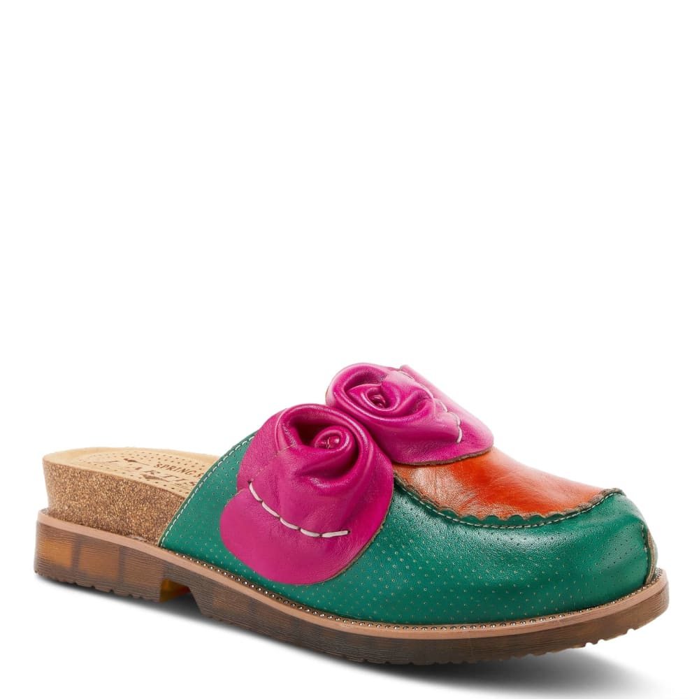 Spring Step Shoes L'artiste Tricolour Clogs Shoes by Spring Step Shoes – Don't Panic Shoes