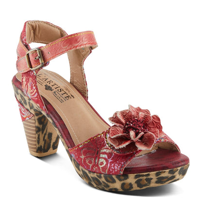 Spring Step Shoes L'artiste Wildcat Women's Floral Heeled Sandals Sandals by Spring Step Shoes – Don't Panic Shoes