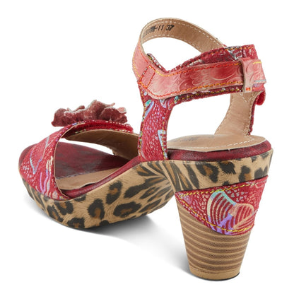 Spring Step Shoes L'artiste Wildcat Women's Floral Heeled Sandals Sandals by Spring Step Shoes – Don't Panic Shoes