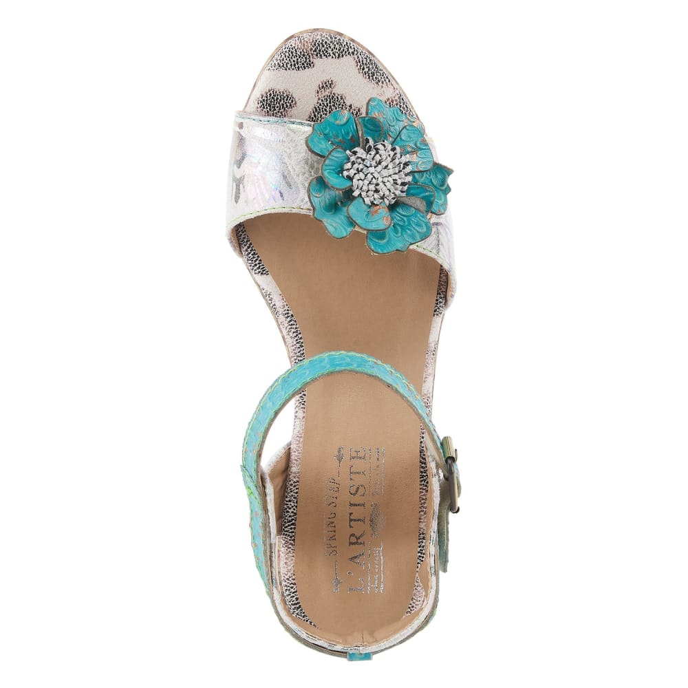 Spring Step Shoes L'artiste Wildcat Women's French Inspired Floral Sandals Shoes by Spring Step Shoes – Don't Panic Shoes