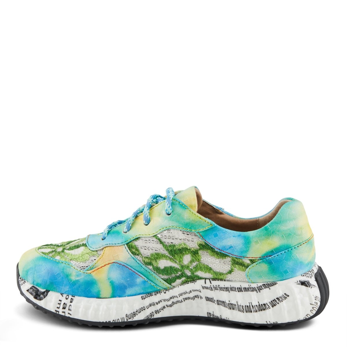 Spring Step Shoes L'artiste Women's Emelie Turquoise Multi Sneakers Sneakers by Spring Step Shoes – Don't Panic Shoes
