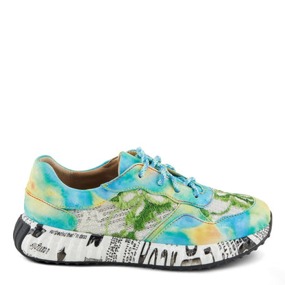 Spring Step Shoes L'artiste Women's Emelie Turquoise Multi Sneakers Sneakers by Spring Step Shoes – Don't Panic Shoes