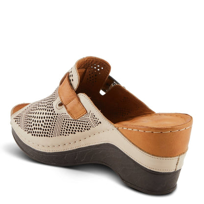 Spring Step ShoeS Momelle Sandals Women’s Perforated Leather 3" Heel Wedges Casual Sandals by Spring Step Shoes – Don't Panic Shoes