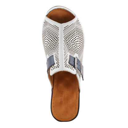 Spring Step ShoeS Momelle Sandals Women’s Perforated Leather 3" Heel Wedges Casual Sandals by Spring Step Shoes – Don't Panic Shoes