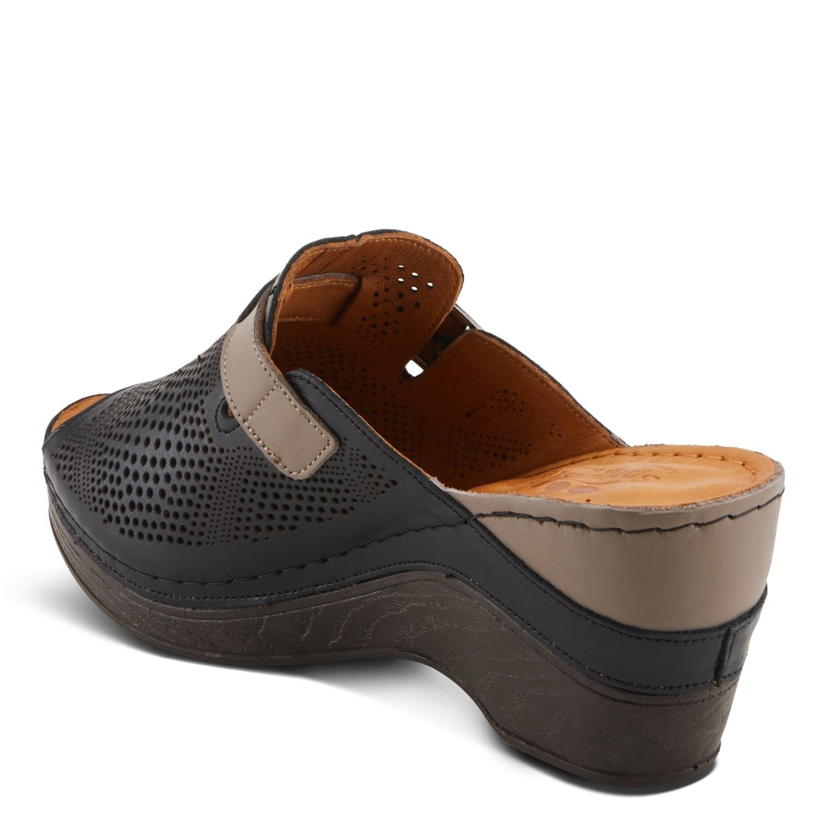 Spring Step ShoeS Momelle Sandals Women’s Perforated Leather 3" Heel Wedges Casual Sandals by Spring Step Shoes – Don't Panic Shoes