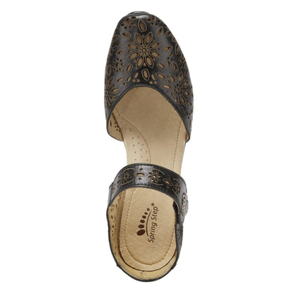 Spring Step Shoes Nougat Mary Jane Women's Leather Wedge Shoe Shoes by Spring Step Shoes – Don't Panic Shoes