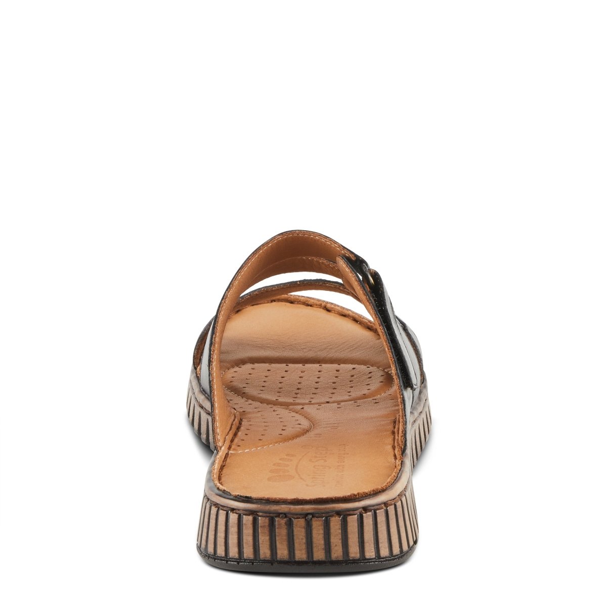 Spring Step ShoeS Olly Sandals Women’s Leather Slip On 1" Heel Slides Casual Sandals by Spring Step Shoes – Don't Panic Shoes