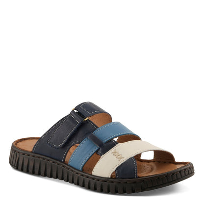 Spring Step ShoeS Olly Sandals Women’s Leather Slip On 1" Heel Slides Casual Sandals by Spring Step Shoes – Don't Panic Shoes