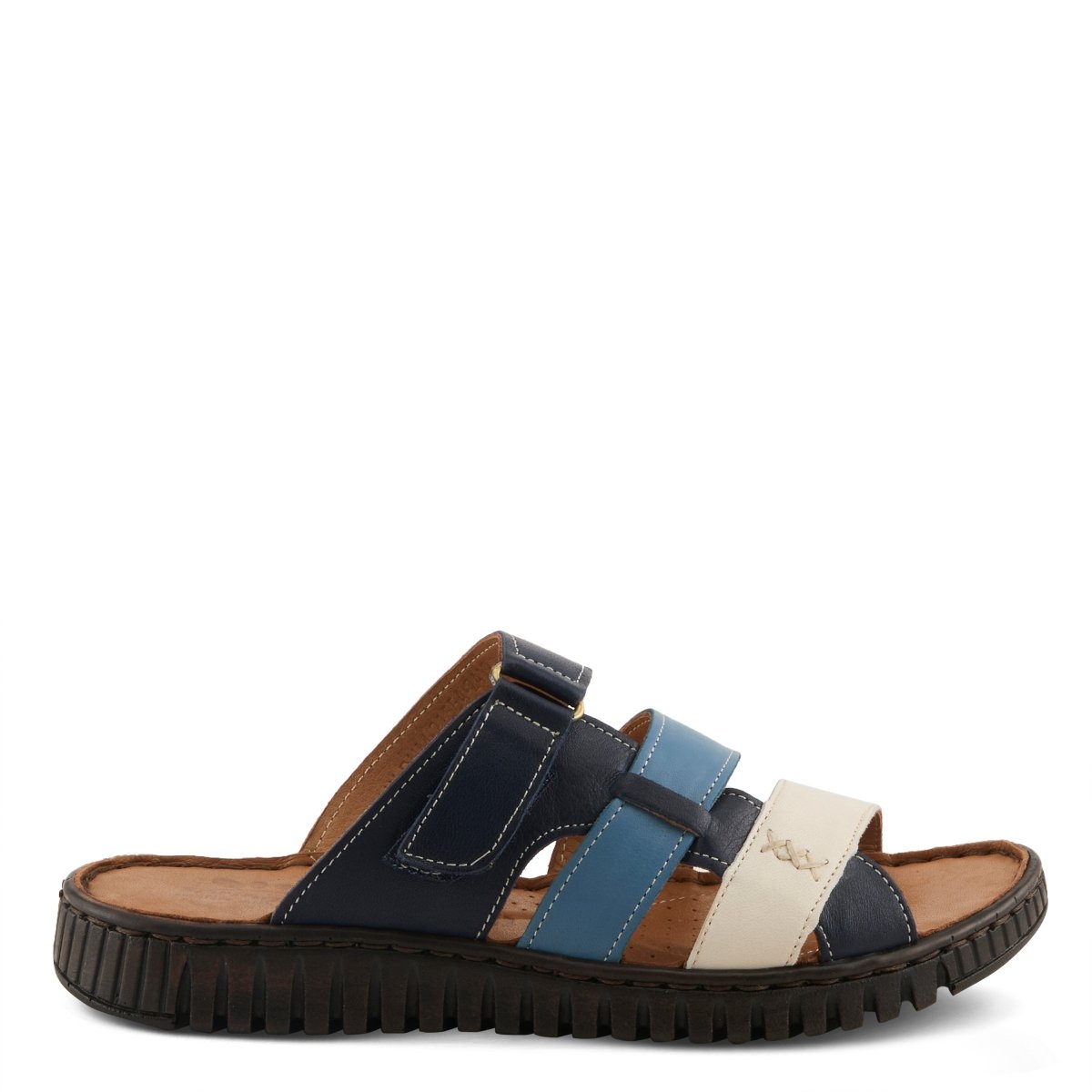 Spring Step ShoeS Olly Sandals Women’s Leather Slip On 1" Heel Slides Casual Sandals by Spring Step Shoes – Don't Panic Shoes