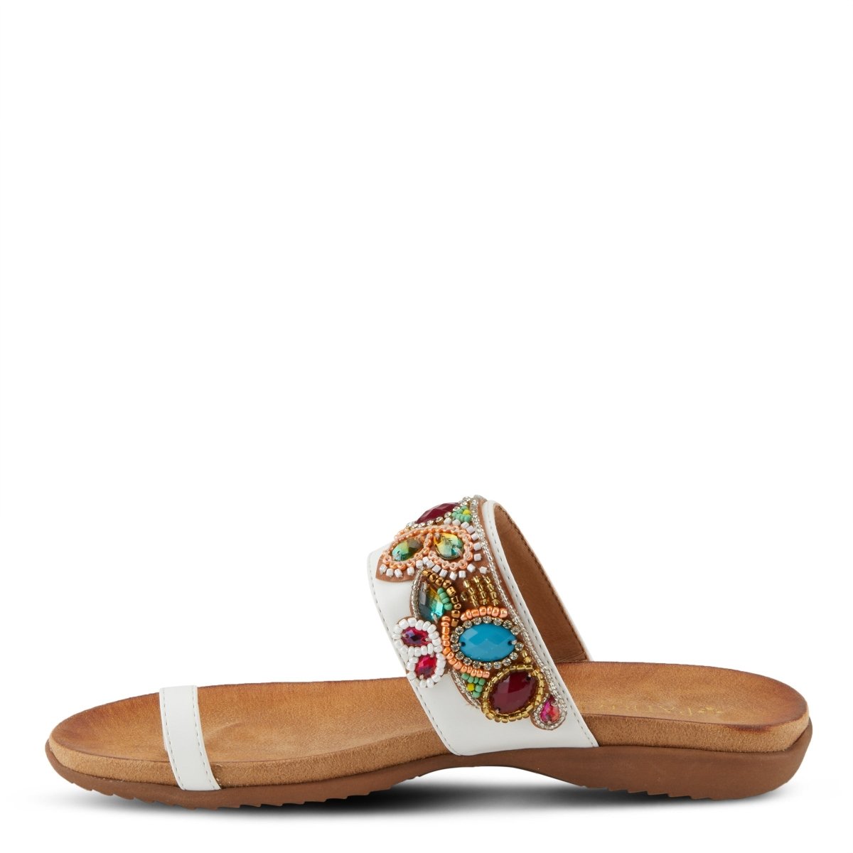 Spring Step ShoeS Patrizia Amalfi Sandals Women’s Multicolored Beaded Slide Sandals by Spring Step Shoes – Don't Panic Shoes